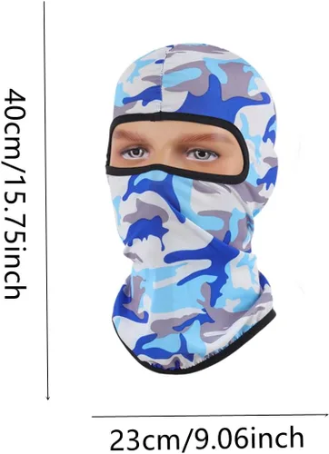 Miniatura 4 de Pasamontañas fino, máscara de cara completa, resistente al viento, protección solar UV, capucha para mujeres y hombres