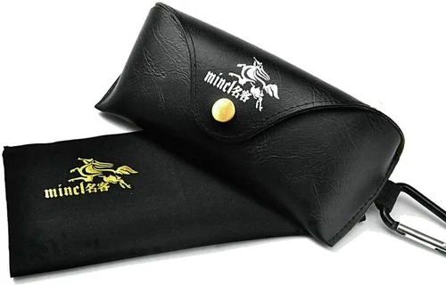 Miniatura 4 de MINCL - Gafas de sol rectangulares pequeñas para mujer, ultraligeras, color caramelo, sin marco