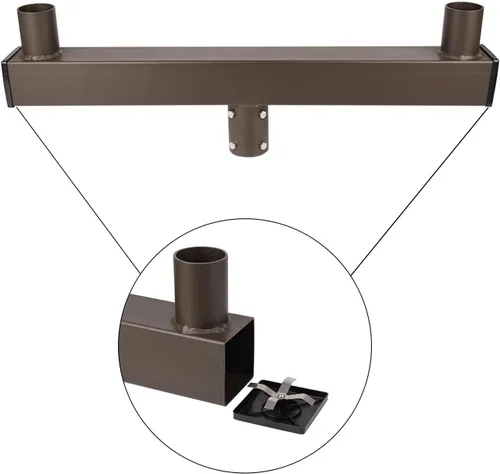 Miniatura 5 de Bullhorn de perfil bajo con 2 espigas, tenón de bocina para 2 3/8 pulgadas Slip Fitter LED Shoebox luz de estacionamiento, iluminación