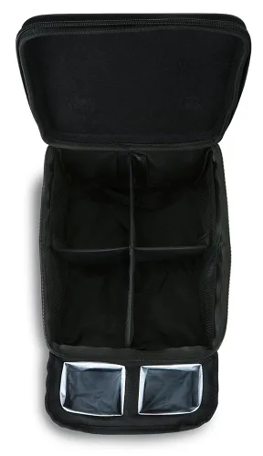 Miniatura 5 de Britax Organizador de asiento de automóvil con portavasos aislados, probado contra choques, 8 bolsillos de malla, separadores centrales extraíbles +