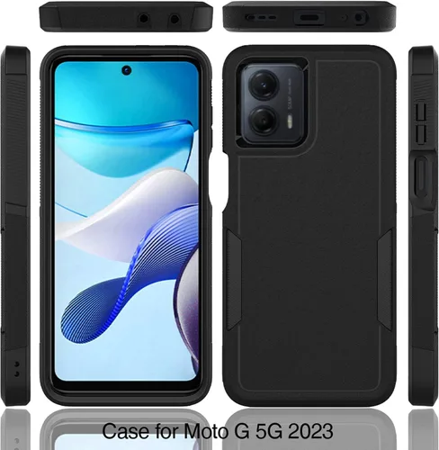 Miniatura 8 de Funda para Moto G 5G 2023 / Moto G Power 5G 2023: funda protectora de doble capa de servicio pesado resistente para teléfono celular a prueba