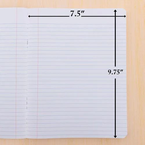 Miniatura 4 de BAZIC Products Libro de composición con rayas anchas de 100 hojas, cuaderno de mármol negro de alta calidad, cuaderno de escritura con forro