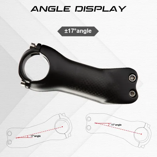 Miniatura 8 de RXL SL MTB vástago de carbono MTB vástago de fibra de carbono vástago de bicicleta de carretera 70 1.252 in Racing Bike Manillar vástago 6 grados