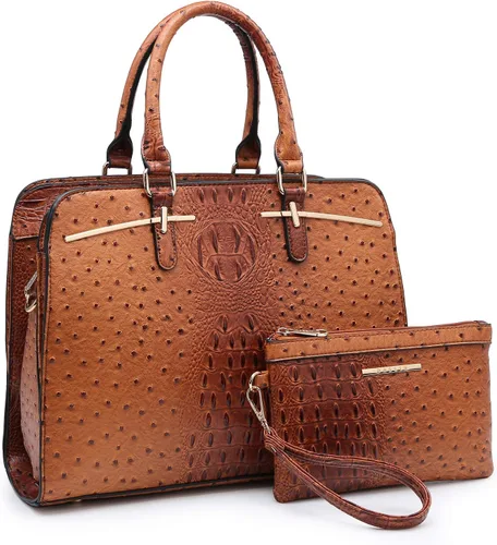 Miniatura 11 de Dasein - Juego de bolso y monedero para mujer, set de 2 piezas con 3 compartimentos, bolso con asa superior y correa para el hombro