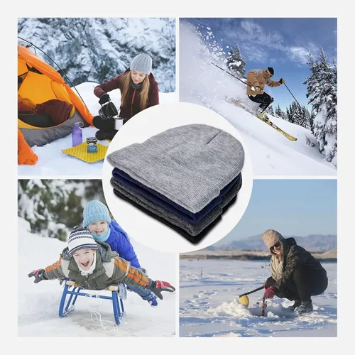 Miniatura 6 de WushXiao Gorro de punto unisex con tema de grito de película de terror, gorro de esquí cálido para invierno, gorro de esquí para deportes, gorro