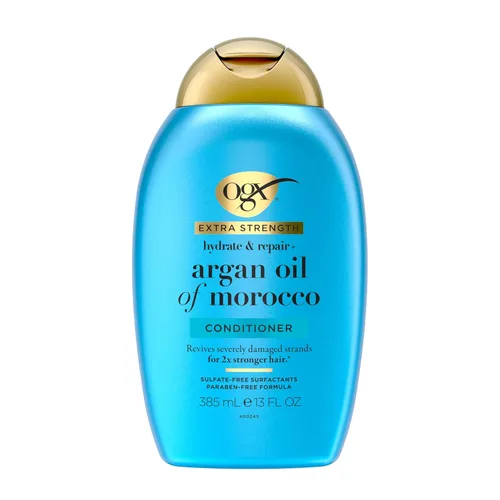 Miniatura 3 de OGX Acondicionador Extra Potente Hidrata y Repara + Aceite de Argán de Marruecos para cabello seco y dañado, aceite de argán prensado en frío