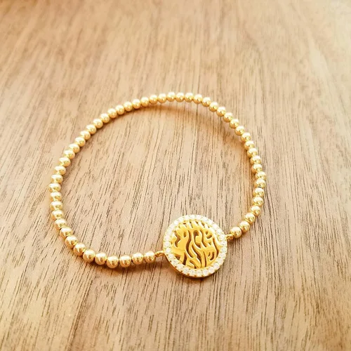 Miniatura 5 de Pulsera elástica de oración hebrea para mujer