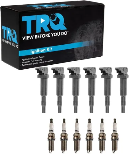 Miniatura 139 de Kit de Bobina de Encendido y Bujía TRQ 8 Piezas Bujías de Iridio Compatibles con Mercedes-Benz C250 2012-2015 y SLK250 2012-2015