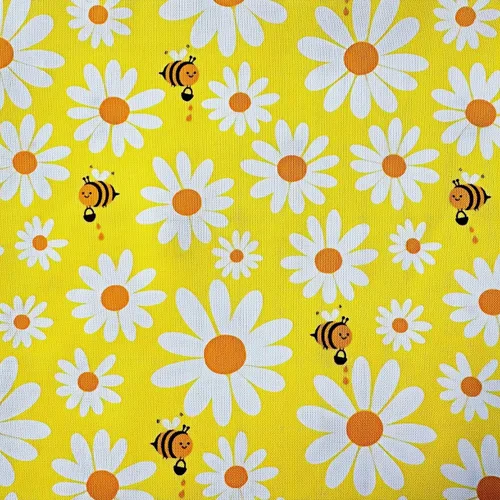 Miniatura 5 de Cuadrados de tela de abeja de miel de 5 x 5 pulgadas para acolchado de bebé, paquetes de dijes de tela para edredones de girasoles de 5 pulgadas