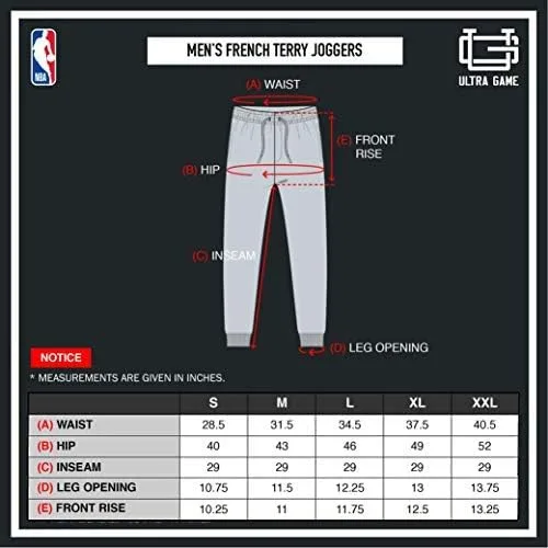 Miniatura 7 de Ultra Game NBA - Pantalones deportivos de forro polar suave para hombre activo