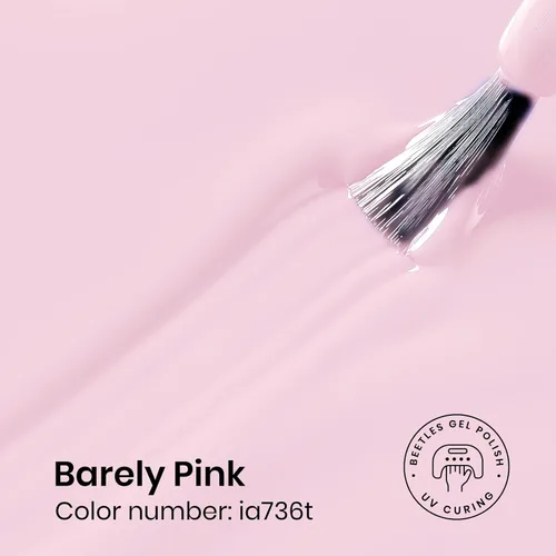 Miniatura 2 de Beetles - Esmalte de uñas de gel rosa claro, 0.5 fl oz, color rosa bebé, esmalte de gel que se absorbe con luz UV LED, arte de uñas de verano, salón