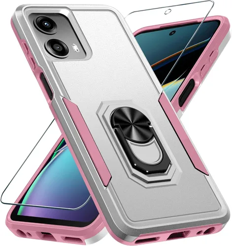 Miniatura 21 de Janmitta - Funda compatible con Moto G 5G 2023 con protector de pantalla, cubierta protectora de cuerpo completo resistente a prueba de golpes