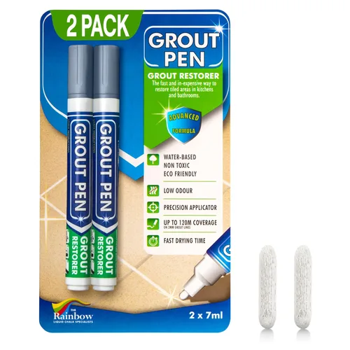 Miniatura 11 de Rotulador de lechada beige para azulejos: pintura impermeable para lechada, colorante para lechada de azulejos y bolígrafo sellador, estrecho, 0.197