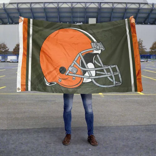 Miniatura 5 de Bandera grande de los Cleveland Browns de 3 x 5