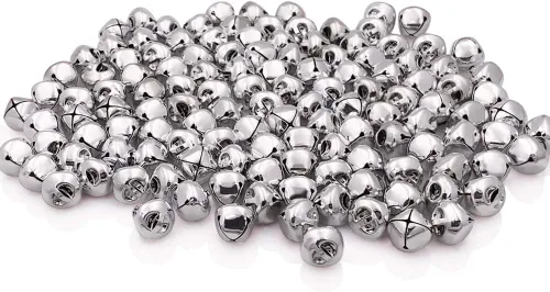 Miniatura 20 de Campanas de Cascabel de 1.4 Pulgadas/35mm, Campanas de Metal para Manualidades, para Regalos de Decoración de Fiestas de Navidad, Festivales, Boda