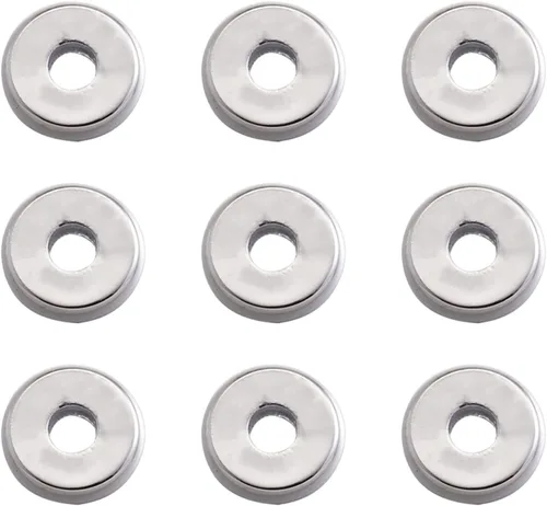 Miniatura 19 de Craftdady 210 cuentas espaciadoras redondas de oro de 18 quilates de 0.079 pulgadas, 0.089 pulgadas, 0.118 pulgadas, 0.118 pulgadas, 0.197 pulgadas