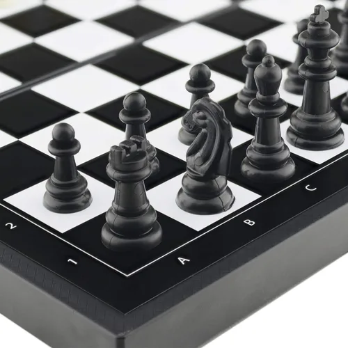 Miniatura 2 de Juego de cartas y backgammon de ajedrez magnético 5 en 1, mini juegos de mesa de tamaño de viaje