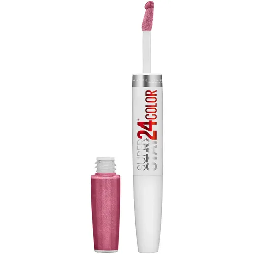 Miniatura 38 de Maybelline Super Stay 24, lápiz labial líquido de maquillaje de 2 pasos, color altamente pigmentado de larga duración con bálsamo hidratante, Merlot