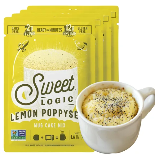 Miniatura 8 de Sweet Logic Mezcla de pastel de postre Keto - Muffin de arándanos - Bajo en azúcar - Sin gluten - Bajo en carbohidratos - Dulces aptos
