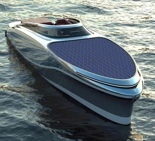Miniatura 7 de Suelo de Barco de Espuma EVA Cubierta Marina Antideslizante Autoadhesivo para Lancha Motora Barco de Pesca RV Yate Kayak Piscina gris oscuro y azul.