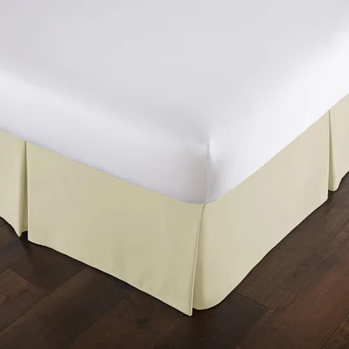 Miniatura 27 de Southshore Fine Linens VILANO Springs faldón para cama plisada, 15 pulgadas, Microfibra, Blanco brillante, gemelo