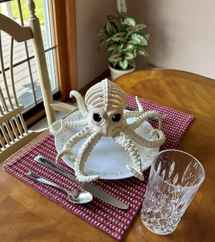 Miniatura 2 de Crazy Bonez Pulpo esqueleto iluminado