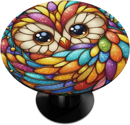 Miniatura 52 de Mantel Redondo con Elástico para Mesa de Playa, Diseño de Estrella de Mar, Cubierta de Mesa Circular, Impermeable, Lavable, de Poliéster, Pequeñas