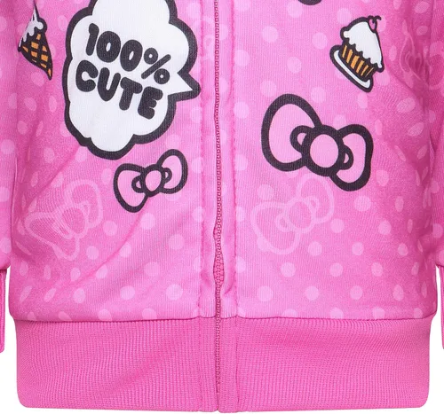 Miniatura 5 de Hello Kitty Sudadera con capucha y cremallera para niñas, para bebés, niños pequeños y niños pequeños
