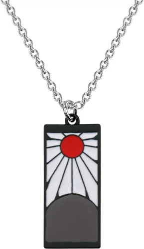 FAADBUK Demon Anime Inspired Jewelry Tanjiro Necklace & Keychain Tanjirou Anime Cosplay Gifts