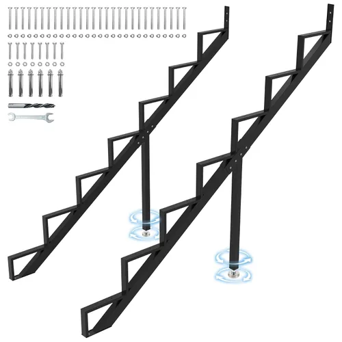 Miniatura 19 de Paquete de 3 elevadores de escalera de acero de 1 escalón, cuerda de escalera de metal resistente, cuerda de escalera de acero resistente