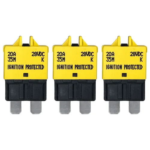 Miniatura 9 de Fusible de disyuntor ATC/ATO de reinicio manual de 7.5 amperios para automóvil, barco, automóvil, camión, RV, audio, protección de batería Perfil