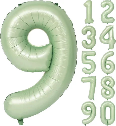 Miniatura 102 de Globos de helio de 40 pulgadas con dígitos dorados para fiesta de cumpleaños., Número 0, 40 pulgadas, número 0 oro 7