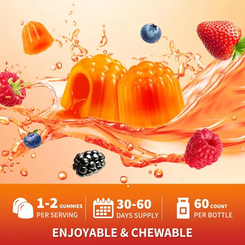 Miniatura 3 de Orotate de litio 5mg 10mg Gummies Suplementos de litio con vitamina B, magnesio y selenio para apoyo del estado de ánimo, alivio del estrés, salud