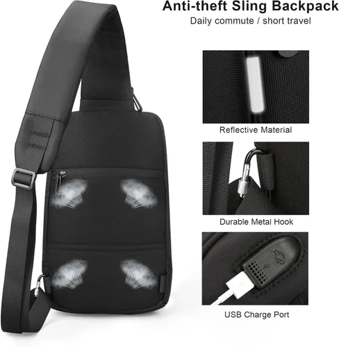 Miniatura 5 de VGOAL Mochila antirrobo para laptop