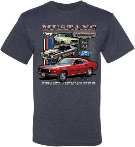 Miniatura 3 de Ford Mustang Classics Untamed American Spirit Cars and Trucks - Camiseta gráfica para hombre