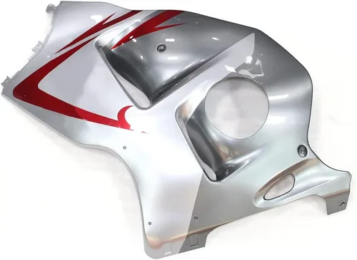 Miniatura 5 de FLPRO - Carenados completos de plástico ABS blanco plateado para Suzuki 1997-2007 GSXR1300 Hayabusa 1997 1998 99 00 2001 02 03 2004 05 2006 2007