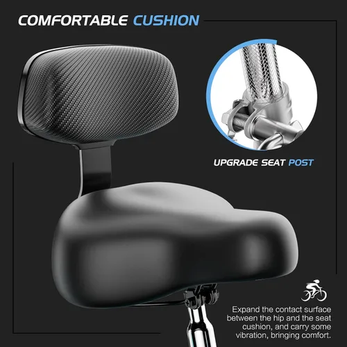 Miniatura 3 de Slsy Triciclo para adultos de 7 velocidades, 20/24/26 pulgadas, bicicleta de 3 ruedas para adultos con cesta de compras grande, capacidad de 350