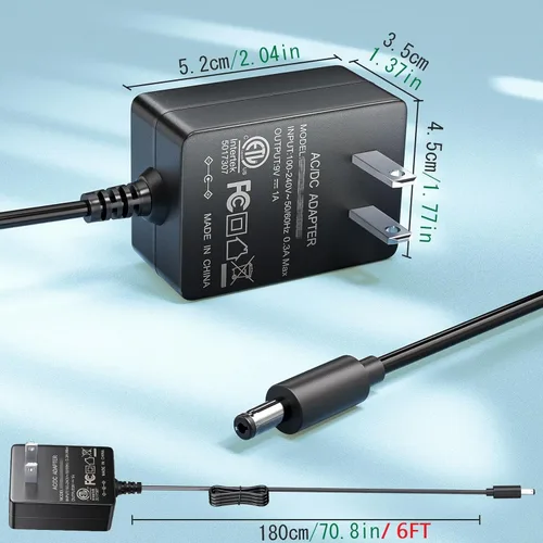 Miniatura 5 de SoulBay Fuente de alimentación de 9 V para cámara TP-Link Tapo C100 C200 C210 C310 C320WS C100/A TC70 CCTV Cámara de seguridad inteligente AC/DC