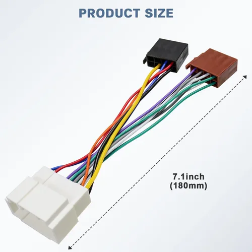 Miniatura 6 de Adaptador de arnés de cableado de radio estéreo ISO para Honda, arnés de cableado de radio de mercado de accesorios compatible con Honda Accord