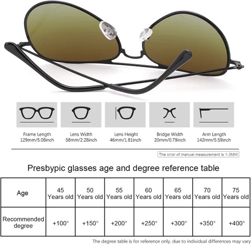 Miniatura 4 de YIMI 2 pares de lentes de lectura bifocales UV400 para deportes al aire libre, para computadora, bloqueo de luz azul, lentes tintados para hombres