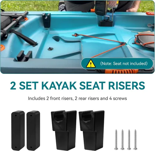 Miniatura 7 de Zephyr's Market - Elevadores de asiento de kayak compatibles con Kayaks Lifetime Tamarack Pro, Kenai Pro y Teton Angler Kayaks