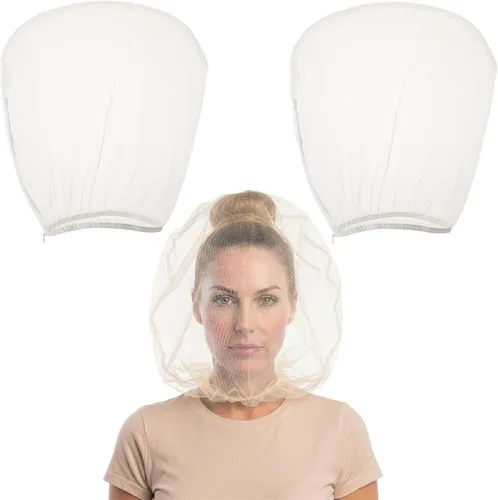 Miniatura 11 de Oversized Makeup Protector Hood, Guards Hair & Makeup While Dressing, Nylon Chiffon, Reusable, Zip Closure, Machine Washable
