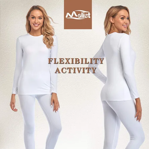 Miniatura 3 de Malist Ropa interior térmica para mujer, ultra suave, con forro polar