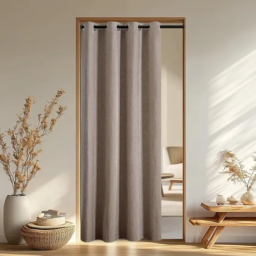 Miniatura 65 de IGEMAEVE Cortinas 100% opacas de 108 pulgadas de largo para dormitorio, juego de 2 paneles de cortinas opacas con bolsillo para barra y pestaña