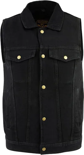 Miniatura 7 de Chaleco vaquero para hombre, estilo motorista, modelo Edge
