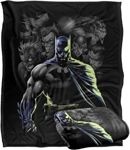 Miniatura 8 de Batman Villains Unleashed Silky Touch - Manta súper suave de 36 x 58 pulgadas, Villains Unleashed