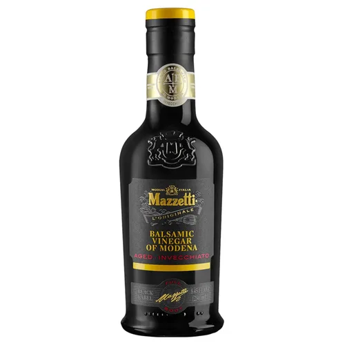 Miniatura 12 de Mazzetti Gold Label - Vinagre balsámico de Modena IGP, 8.45 onzas líquidas, suave y equilibrado, madurado en barricas de roble, perfecto