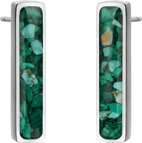 Aretes de barra de piedras preciosas para mujer, delicados aretes de sodalita de malaquita turquesa y cristal curativo natural, aretes de barra para