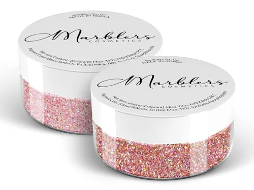 Miniatura 124 de MARBLERS Brillantina de forma gruesa de grado cosmético [estrella] 0.11 onzas (0.11 oz) Escamas No tóxica Vegana Libre de crueldad animal