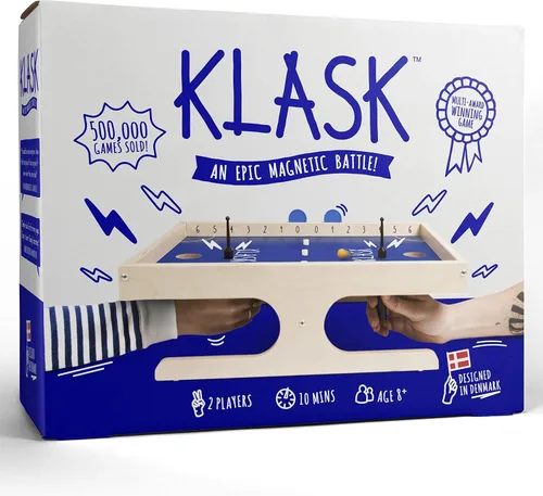 Miniatura 7 de KLASK: El Juego Magnético Premiado de Habilidad para Fiestas - para Niños y Adultos de Todas las Edades Que Es Mitad Fútbol, Mitad Hockey sobre Hielo